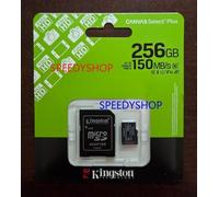 Kingston Canvas Select Plus Scheda di memoria microSD 256GB microSDXC Gen3 150MB/s A1 Adattatore SD incluso - SDCS3/256GB
