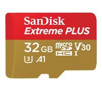 Scheda di memoria microSDHC SanDisk Extreme PLUS + adattatore SDSQXBG-032G-GN6MA