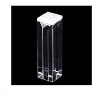 Micro/Semi-Micro Fluorescence Cuvette with Lid Quartz/Glass Material, Fused-in-One(High temperature sintering glass)