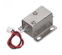 Micro serratura elettromagnetica DC 12V 2A - Gruppo di sblocco elettrico per ante e cassetti di armadi - Serratura a solenoide compatta - Costruzione in materiale magnetico morbido (CC 12 V)