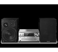 Micro sistema Hi-Fi con 120 W, DAB+, CD, Bluetooth®, USB, audio Hi-Res, argento