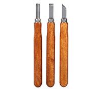 Micro Strumenti per Intaglio del Legno, Impugnatura in Legno Confortevole Forma diversa Coltello per scolpire per intagliare Legno, Zucca, Sapone, Gomma per Principianti Bambini (3 Pezzi/Lotto)