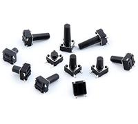 Micro switch 10 0pcs SMD Interruttore 6 * 4,3mm 5mm 6/7/8/9/10/11/12/13/14/17 6x6 4pin tatto Pulsante micro-interruttore auto-reset(Smd 6x6x13)