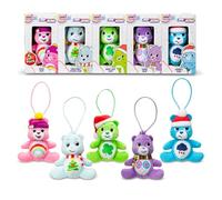 Care Bears Micro Teenies Treasure Box 5-Pack Holiday - Edizione Natalizia con Cheer Bear, Grumpy Bear, Good Luck Bear, Share Bear & Christmas Wishes Bear - Collezionabili Festivi per Tutte le Età