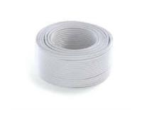 MICRO TEK 100MT CAVO TV COASSIALE DIGITALE SATELLITARE H-366A AL PVC BIANCO 366A