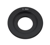 Micro Traders Adattatore per obiettivo fotocamera C-M4/3 compatibile con Panasonic M4/3 MFT, nero