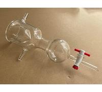 Micro trappola a vuoto da 100 ml con rubinetto in PTFE - Piccola camera di ghiaccio secco for uso di laboratorio