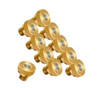 Micro ugello nebulizzatore in ottone, spruzzatore nebulizzante a bassa pressione 10/24 UNC, per irrigazione del giardino, raffreddamento del bestiame, nebbia di paesaggio, 1 Thread length 9.5mm 0.3mm