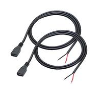 Micro USB Female 2 Pin Bare Wire 3FT, Micro USB to Open End Pigtail Power Cable Easy Soldering, 5V/3A for Micro USB Equipment Installed or Replace Repair DIY Cable