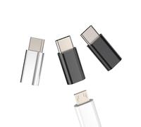 Micro USB Femmina USB C Maschio Adattatore Connettore (Set di 3) per Apple iPhone 15 Pro Max Plus per iPad Air Mini Compatibile con Samsung Android Thunderbolt 4