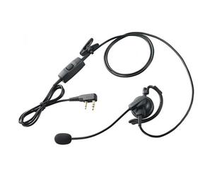 Microauricolare KHS-35F per Kenwood 2 pin Microauricolare Kenwood 2 pin con PTT, regolabile e comodo da indossare.