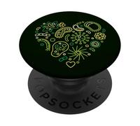 Microbiologia e Virologia Cuore - Microbiologo, Virologo PopSockets PopGrip Adesivo