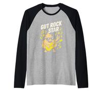 Microbioma Tester Gut Salute Sgabello Campione Scienza Lab Poop Maglia con Maniche Raglan