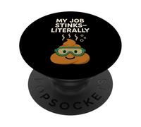 Microbioma Tester Gut Salute Sgabello Campione Scienza Lab Poop PopSockets PopGrip Adesivo