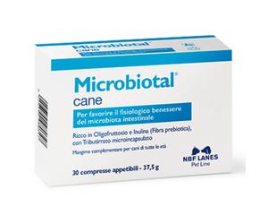 Microbiotal Cane supporta il microbiota intestinale NBF Lanes 30 compresse - Integratori per cani - 1° ORDINE? scegli lo sconto BZR5 / BZR20 + 200 punti fedeltà