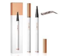 Microblading Eyebrow Pencils for Women, Eyebrow Microblading Pen Waterproof, Delineador De Cejas a Prueba De Agua, Ultra Fine 4-Tip Brow Filling Pen (Brown)