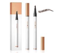 Microblading Eyebrow Pencils for Women, Eyebrow Microblading Pen Waterproof, Delineador De Cejas a Prueba De Agua, Ultra Fine 4-Tip Brow Filling Pen (Dark Brown)
