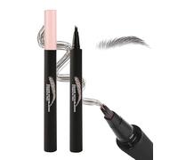 Microblading Liquid Eyebrow Pencil, Matita per sopracciglia, impermeabile, resistente alle sbavature, Multiple Fork Tip, punta precisa del pennello, formula a lunga durata, per il trucco da donna