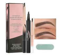 Microblading matita per sopracciglia, matita per sopracciglia microblading - Spazzola per marcatura per marcatura,Con applicatore per punta micro-fork a 4 punte, trucco a tinta per sopracciglia, penne