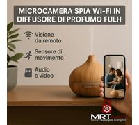 Microcamera Spia Wi-Fi in Diffusore di Profumo Full HD
