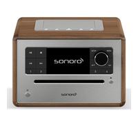 Microcatena Sonoro ELITE 25W RMS Bluetooth DAB FM CD USB Sveglia Noce/Argento