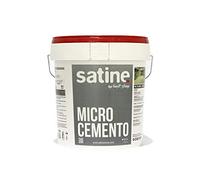 Microcemento monocomponente finitura medium SATINE® | 20 kg per 50 m2 | grana grossa | polvere miscela con acqua | uso esterno ed interno | pavimenti, pareti, facciate, mobili
