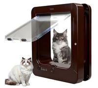 Microchip, gattaiola automatica per animali domestici, con sensore collare, chiusura a 4 vie, telecomando, design resistente alle intemperie per gatti e cani di piccola taglia