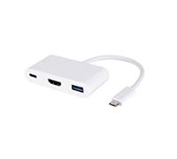 MICROCONNECT - 0.2m USB C - USB / HDMI / USB, USB C, HDMI, 2 x USB, Maschio / femmina, Bianco