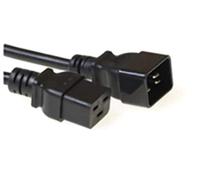 Microconnect 1.0m C19 - C20 cavo di alimentazione Nero 1 m Accoppiatore C19 Accoppiatore C20