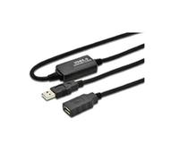 MicroConnect 10m USB 2.0 cavo USB USB A Nero - Cavi USB (10 m, USB A, USB A, 2.0, Male connector/Female connector, Nero)