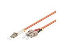 Microconnect 1m LC-SC UPC LSZH cavo a fibre ottiche OM2 Arancione