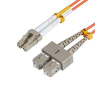 Microconnect 2m LC-SC UPC LSZH cavo a fibre ottiche OM2 Arancione