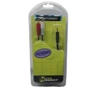 Microconnect 3.5mm - 2xRCA (5m) cavo audio Nero