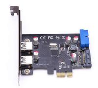 Microconnect MC-USB3.0-F2B2-V2 scheda di interfaccia e adattatore Interno USB 3.2 Gen 1 [3.1 Gen 1] (3+1 port USB 3.0 PCIe card