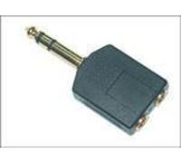 Microconnect AUDANS adattatore per inversione del genere dei cavi 6.35mm 2 x 3.5mm Nero (Adapter 6.3mm - 2X3.5mm M-F - Stereo - NEW