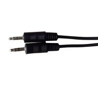 Microconnect AUDLL1 cavo audio 1 m 3.5mm Nero (3.5mm [3-pin, stereo] - Minijack Cable 3.5mm Minijack - Cable Male-Male - Warran NEW