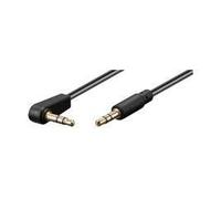 Microconnect AUDLL1A cavo audio 1 m 3.5mm Nero (3.5mm Minijack Cable 1m 90 - 3.5mm Minijack Cable - Male-Male 90 - Warranty 300 NEW