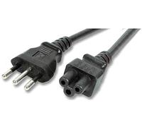Microconnect PE100830 cavo di alimentazione Nero 3 m Accoppiatore C5 (Power Cord Italy - C5 3m - Black, - H05VV-F3x0.75mm2 CU - NEW