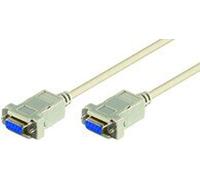 Microconnect DB9-DB9 (3m) F/F Null modem cavo di rete Bianco