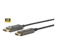 Microconnect DP-HDMI-3000V1.4OP cavo e adattatore video 30 m DisplayPort HDMI tipo A [Standard] Nero (Premium Optic DP - Cable 30m cable, 1.4 2.0 Support 4K 60Hz, 18Gbps, YUV4:4:4, EDID/HDCP2.4 Warranty: 300M) [DP-HDMI-3000V1.4OP]
