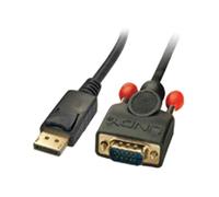 Microconnect DP-VGA-MM-050 cavo e adattatore video 0,5 m DisplayPort VGA [D-Sub] Nero (Displayport to VGA Cable 0.5m - Displayp