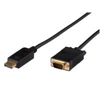 Microconnect DP-VGA-MM-200 cavo e adattatore video 2 m DisplayPort VGA [D-Sub] Nero (Displayport to VGA Cable 2m - Displayport NEW