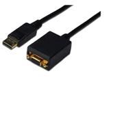 Microconnect DPVGA15CM cavo e adattatore video 0,15 m DisplayPort VGA (D-Sub) Nero