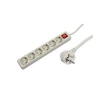 Microconnect GRU006 6presa(e) AC 1.8m Grigio prolunghe e multiple