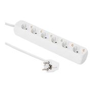 Microconnect GRU00615W prolunghe e multiple 1,5 m 6 presa[e] AC (6-way Schuko power Socket 1.5m - without On/Off switch, White NEW
