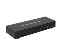 Microconnect MC-DP-KVM201K switch per keyboard-video-mouse [kvm] Nero (Displaypo