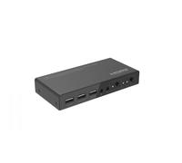 Microconnect MC-HDMIKVM0201-4K switch per keyboard-video-mouse [kvm] Nero (4K@60