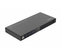 Microconnect MC-HDMIKVM0401-USB3-4K switch per keyboard-video-mouse [kvm] Nero (