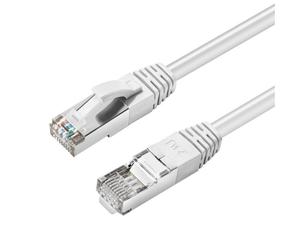 Microconnect MC-SFTP6A01W cavo di rete Bianco 1 m Cat6a S/FTP [S-STP] (CAT6A S/FTP 1m White LSZH - Shielded Network Cable, LSZH NEW