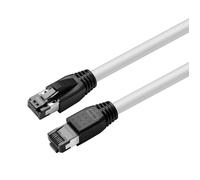 Microconnect MC-SFTP80025W cavo di rete Bianco 0,25 m Cat8.1 S/FTP [S-STP] (CAT8.1 S/FTP 0,25m White LSZH - Shielded Network Ca NEW